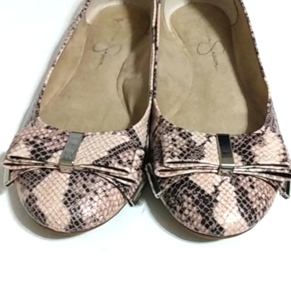 JESSICA SIMPSON ANIMAL PRINT BALLERINA FLATS SiZE 7 - Picture 3 of 10